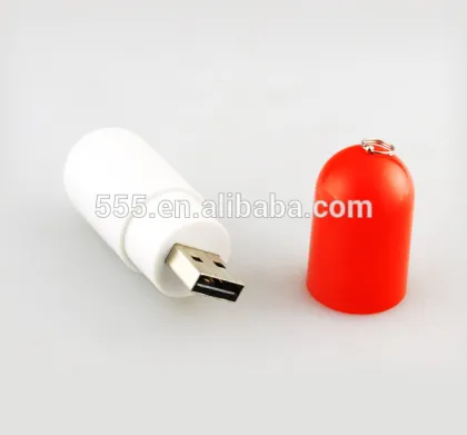 Plastic pill capsule shaped USB flash drive, pharmaceutical sales promotion USB drive as medical gifts