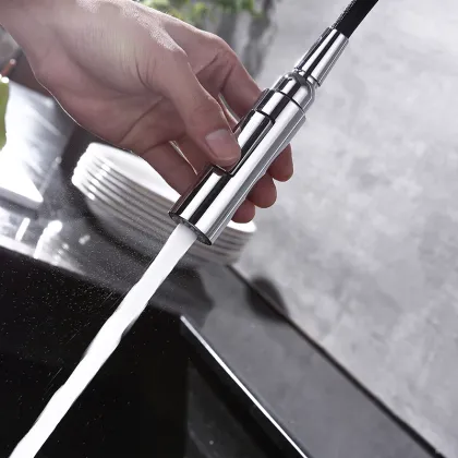 White Spray Head Kitchen Faucet