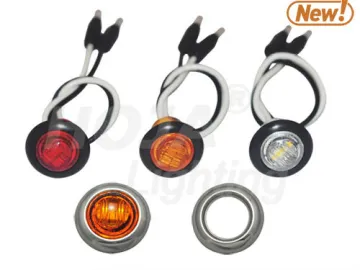 0.8 inch Mini Round LED Marker & Clearance Light led trailer lights