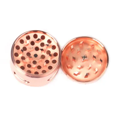 58mm golden metal smoke grinder drum shaped tobacco grinder 4 layers smoking accessories