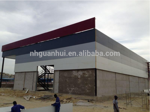 Fast assembled industrial pre engineering steel building