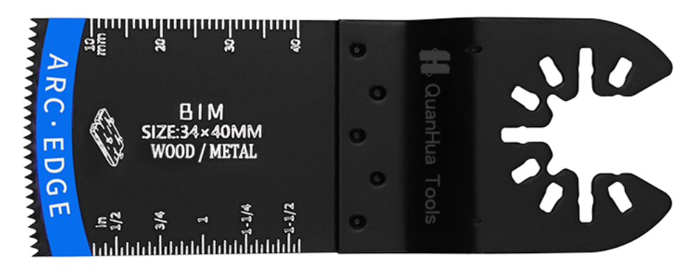 Arc-shaped bimetallic saw blade