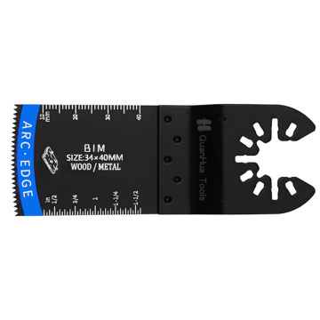 Arc-shaped bimetallic saw blade