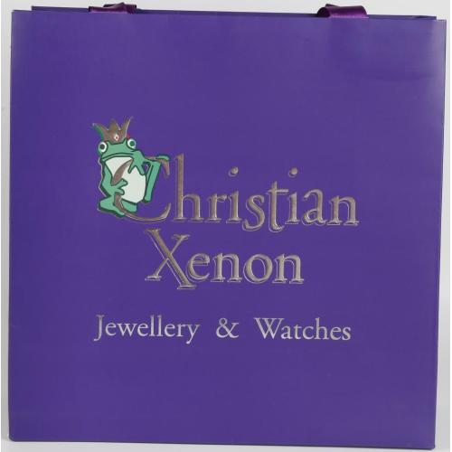 Custom Shopping Luxury Purple Christmas Paper Gift Bag