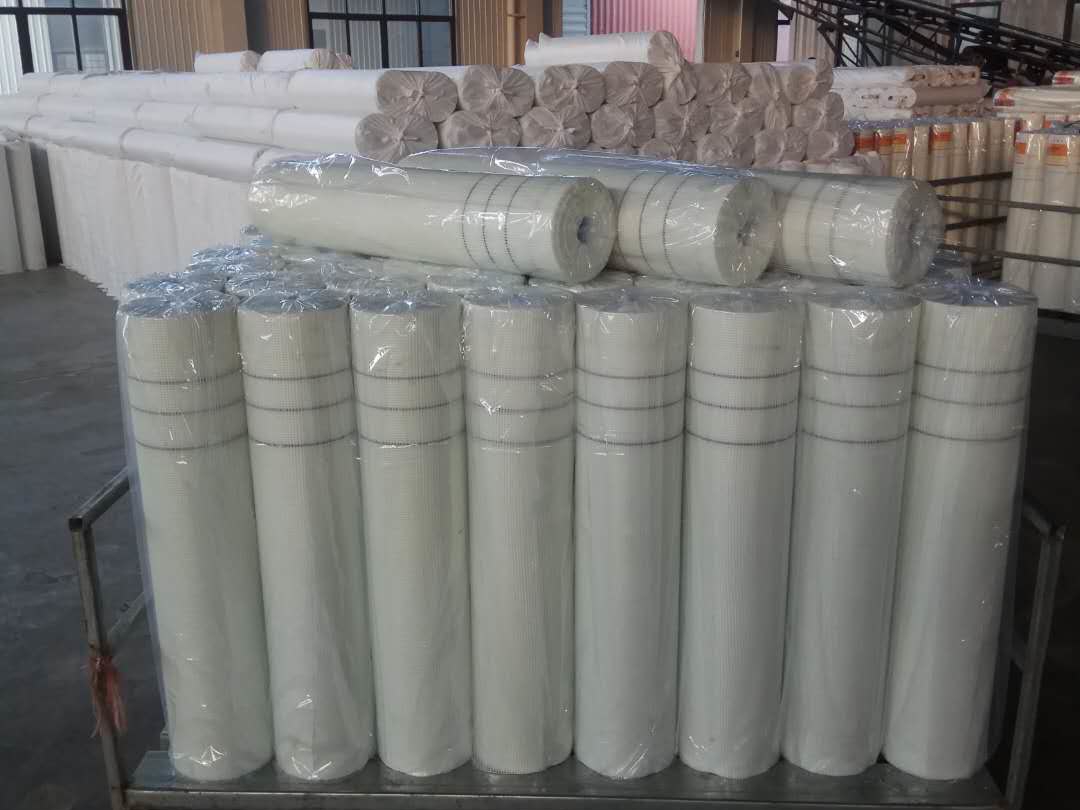 white fiberglass mesh
