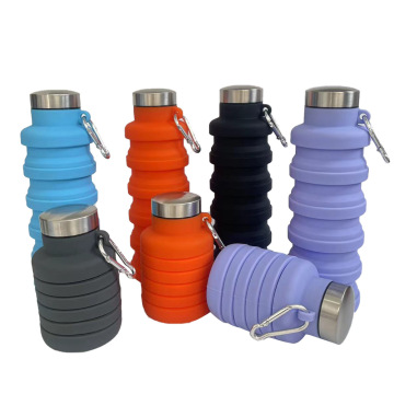 Coppa pieghevole in silicone portatile: perfetto per il campeggio all'aperto, escursioni, picnic, fitness e sport