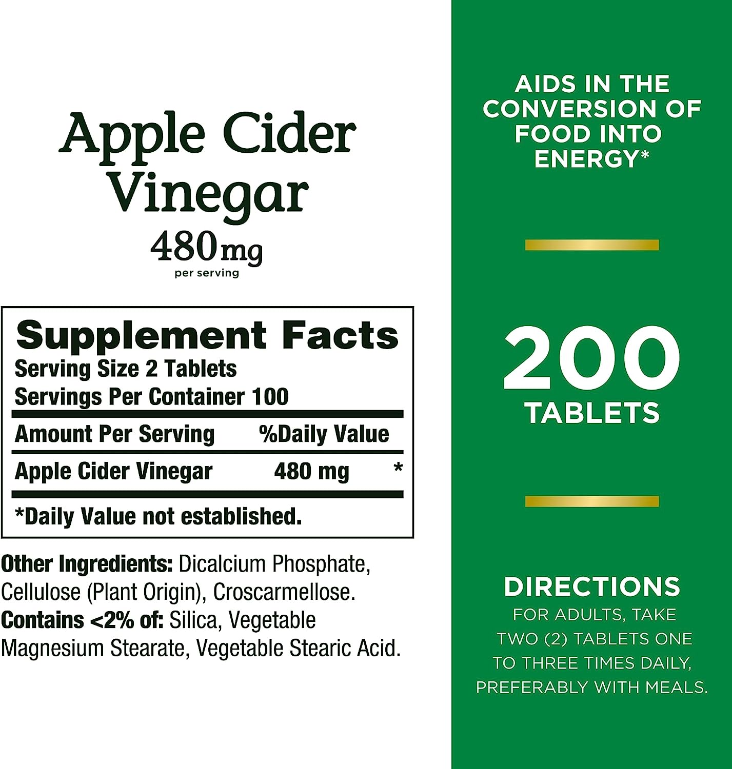 OEM/ODM Organic Vegan Weight Loss Tablets Detox Fast Fat Burning Apple Cider Vinegar Slimming Tablets