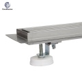 Drain de plancher antisalissure à fente en acier inoxydable 304 pour salle blanche