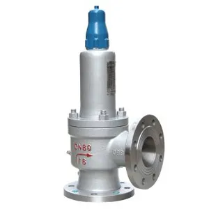 Flange spring micro-opening safety valve