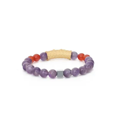 Wholesale Matte Agate Beads Bracelet Clay Diamond Charm Bracelet