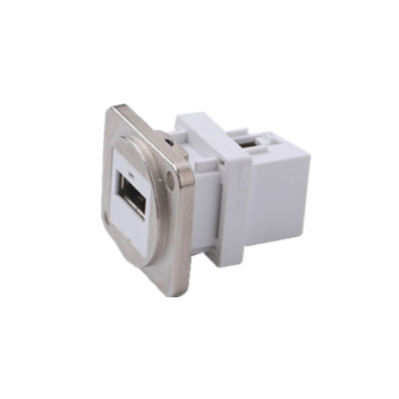 IP68 Panel Mount Waterproof USB 2.0 Bulkhead Connector