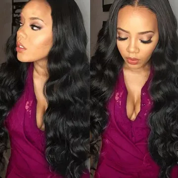 HIgh Quality Peruvian Hair Bundles 100%  Virgin Human Hair Body Wave Natural Black Hair Bundles