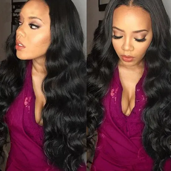 HIgh Quality Peruvian Hair Bundles 100%  Virgin Human Hair Body Wave Natural Black Hair Bundles