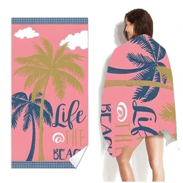 Пользовательские микроволокнистые пляжные пляжные полотенца