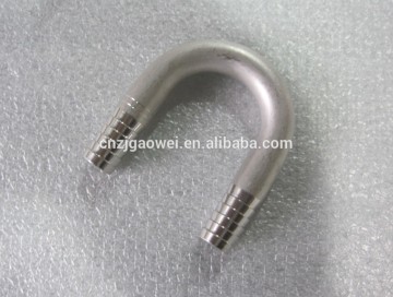 U Bend, 10 mm, stainless steel, SS U bends (2) 3/8 barb small radius
