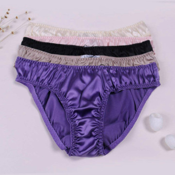 Silk Briefs Panties Soft Smooth Healthy Classic Casual