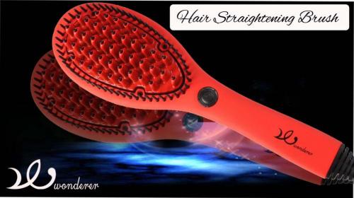 Hair Straightener Brush Hairstyle