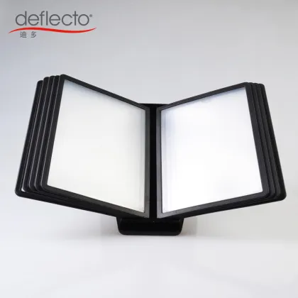 menu holder/menu stand/menu book with 10 flips black