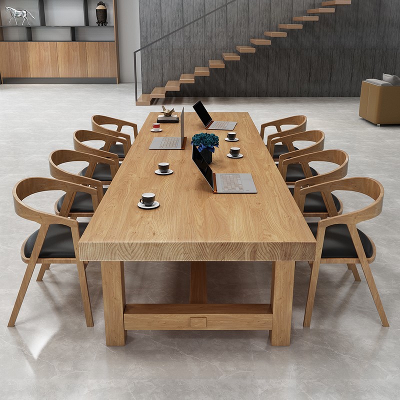 Wood Multi Person Conference Table