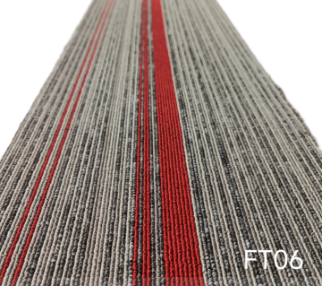 Black PP Carpet Tiles for Office & Commercial - Dust-Free 25x100cm Rugs