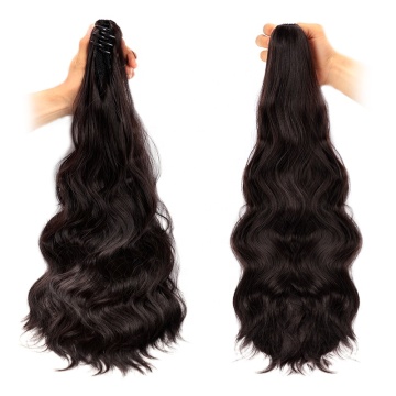 Ponytail Extension Claw Clip Long Wavy Curly Hair Extension Jaw Clip Ponytail Hairpiece Synthetic Pony Tail