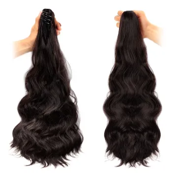 Ponytail Extension Claw Clip Long Wavy Curly Hair Extension Jaw Clip Ponytail Hairpiece Synthetic Pony Tail
