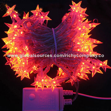 Christmas lights, 10m 100 pentastar LEDs string light