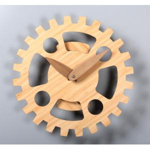 14 Inch Wooden Serrated Gear Wall Clock