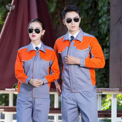 Postman Blue Long-Sleeve Black Oversized Work Coveralls