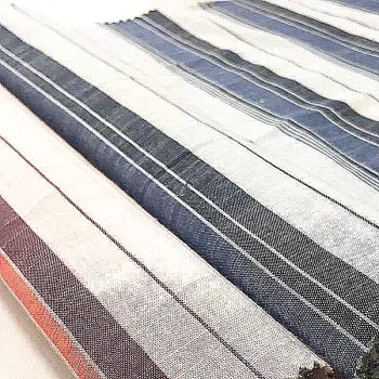 Viscose cotton interweaving yarn dyed woven fabric