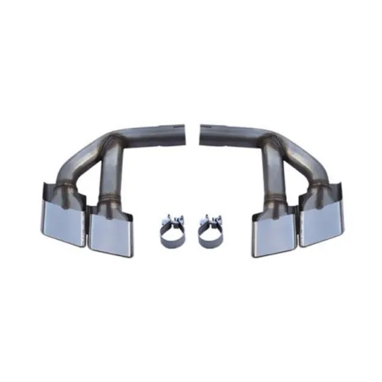 SQ7 Style Stainless Steel Rear Bumper Tail Pipe for Audi Q7 3.0T 2016-2019