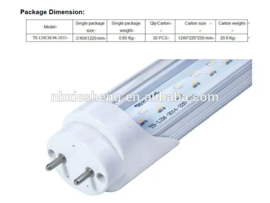 japan led light tube 24w