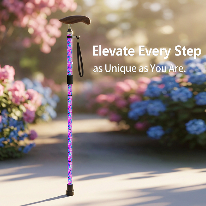 Adjustable Colorful Walking Cane High-Quality Carbon Fiber - View 3