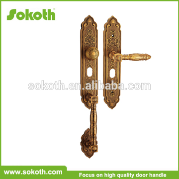Gold polish brass door handles,,door hardware with good quality