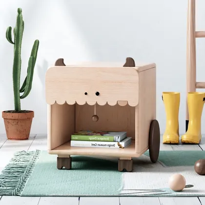 Cartoon Design Cute Wooden Furniture Storage Cabinets for Kids Bedrooms