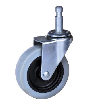 3 inch TPR wheel shaft caster