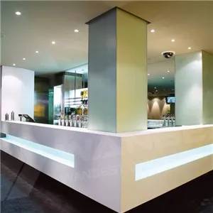 Corian White Bar Counter Led Light