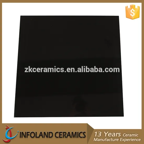 lobby and living room pure color series black color foshan ceramics 600x600mm