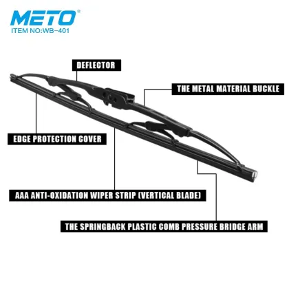 Meto Black Frame Wiper Blade