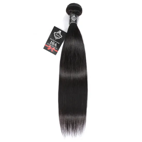 Double Drawn 10A Silky Straight Brazilian Human Hair Bundles Natural Color Brazilian Human Hair Extensions For Women 8"-28"