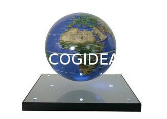 8 Led Lights Floating Rotating World Globe , Magnetic Levit