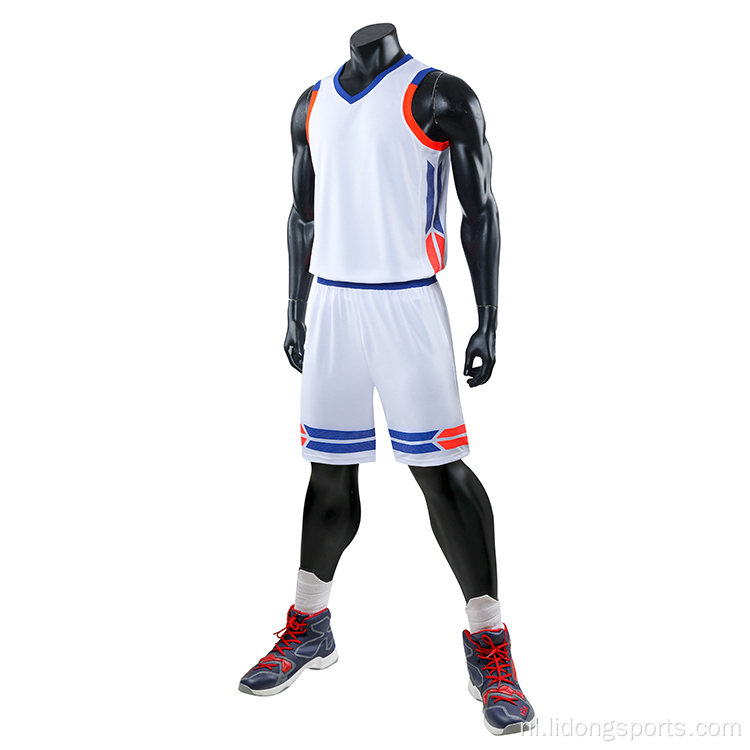 Unieke basketbal jersey ontwerp basketbal uniform groothandel