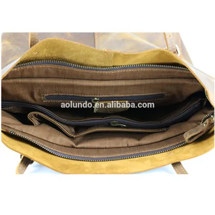 Factory wholesale women crazy horse genuine leather tote bag