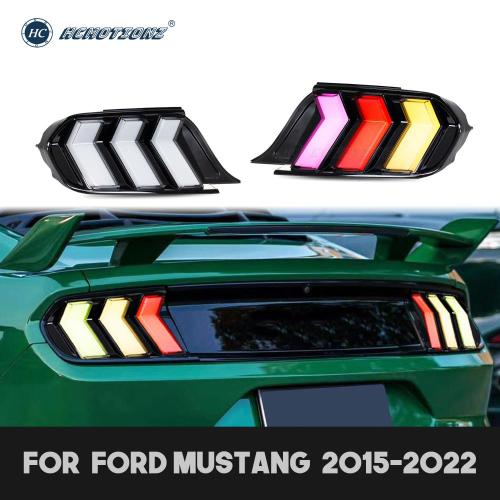 HCMOTIONZ LED RGB Taillights Start UP Animation For Ford Mustang 2015-2022