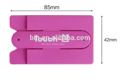 Sticker Silicone Phone stand with Bank card pocket Mobile Phone Holders