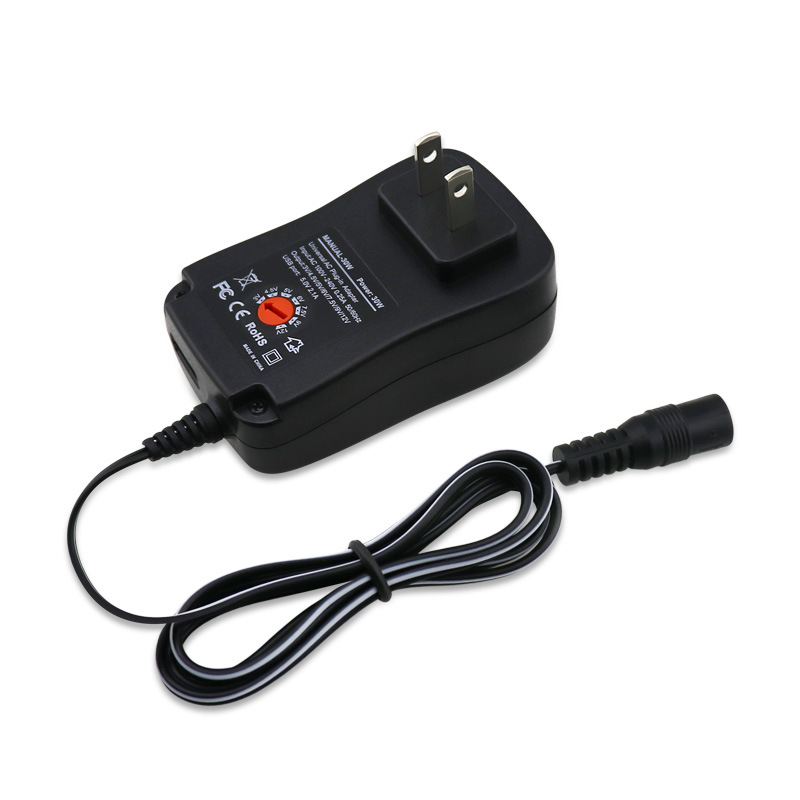 30W universal power adapter with US plug