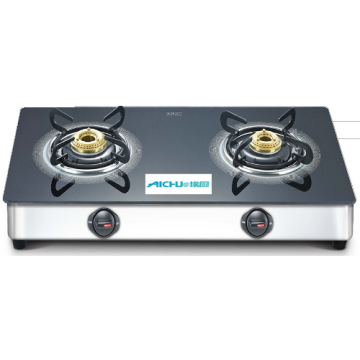 Toughened Glass Top Gas Stove 2 Burners