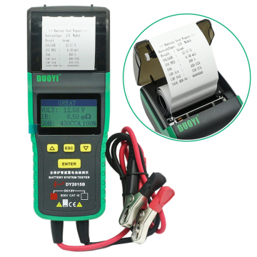 12V Car Battery Tester with Printer - DY2015B Battery Life Analyzer