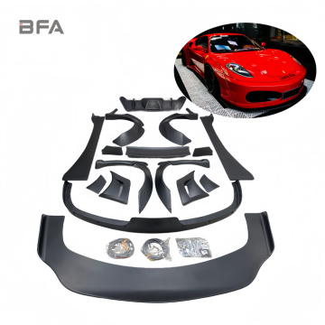 Ferrari F430 LB Style Wide-Body Kit with Carbon Fiber Upgrades