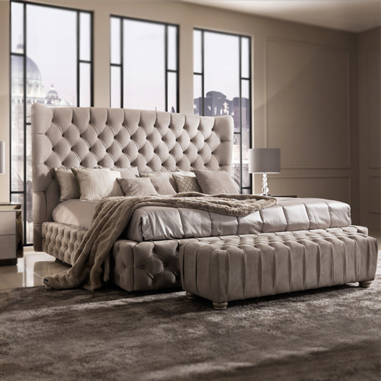 Tăng đầu đầu giường Tufted Super King Size Giường